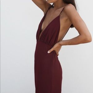 Jumpsuit deep V size Small